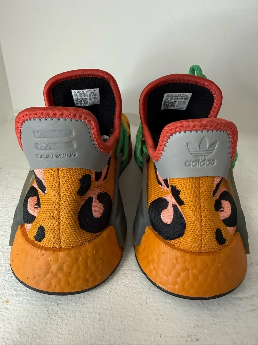 Adidas Pharrel Williams vibrant orange